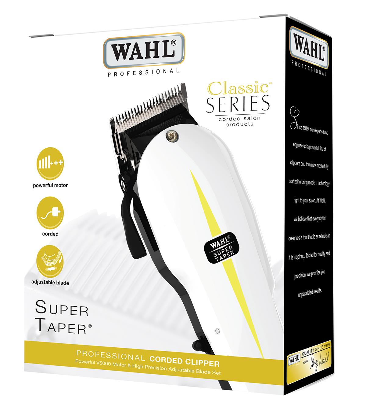 Wahl Corded Super Taper Hair Clipper 1 3.5mm With Adjustable Taper Lever 5037127001554 eBay