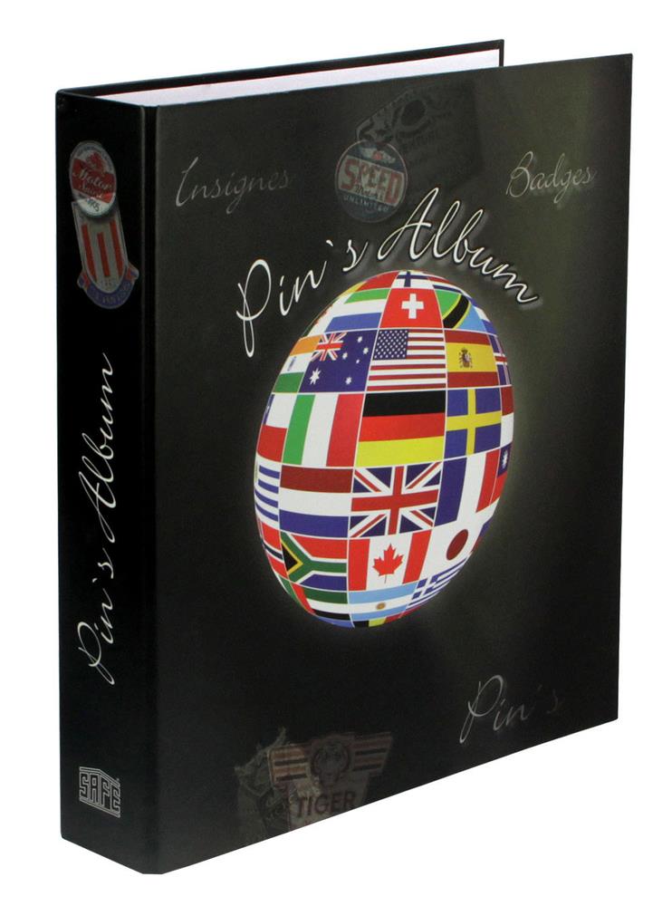 Safe Albums Pin & Badge Album Collecting Album 3 Pages With 4 Ring