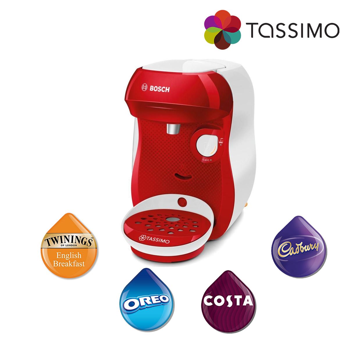 Tassimo TAS1006GB Happy Hot Drinks Costa Coffee Machine 0.7L Tank