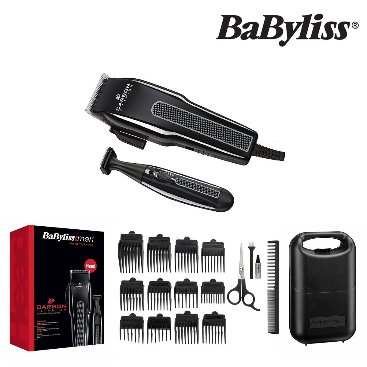Babyliss 7438agu Carbon Titanium Blades Hair Clipper Corded For
