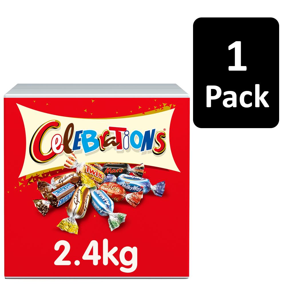 2.4kg Celebrations Chocolate Bulk Case Assorted Milk Chocolate Single