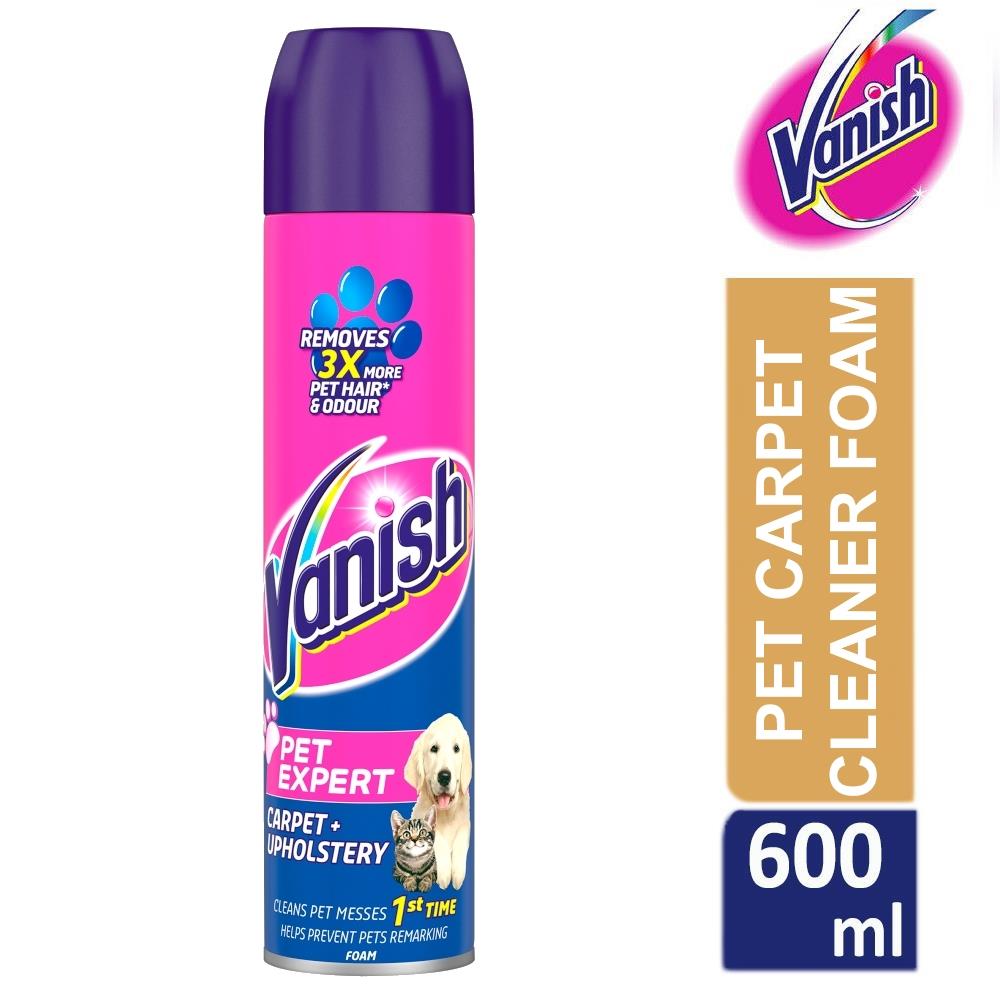 Vanish Carpet Cleaner Pet Expert Upholstery Foam Odour Stain Remover