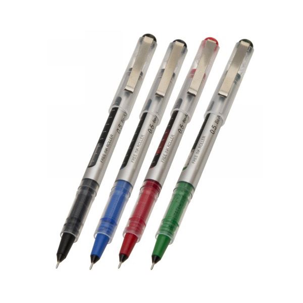 WHSmith Quick Dry Rollerball Pens Mixed Ink Colours With Fine Nib Pack