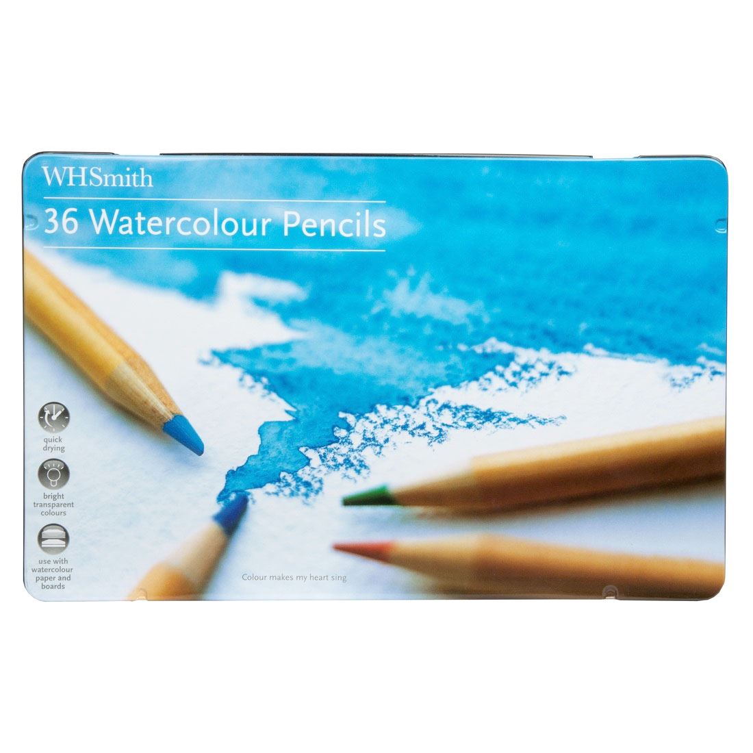 WHSmith Artist Quality Watercolour Pencils Pre Sharpened Assorted Pack