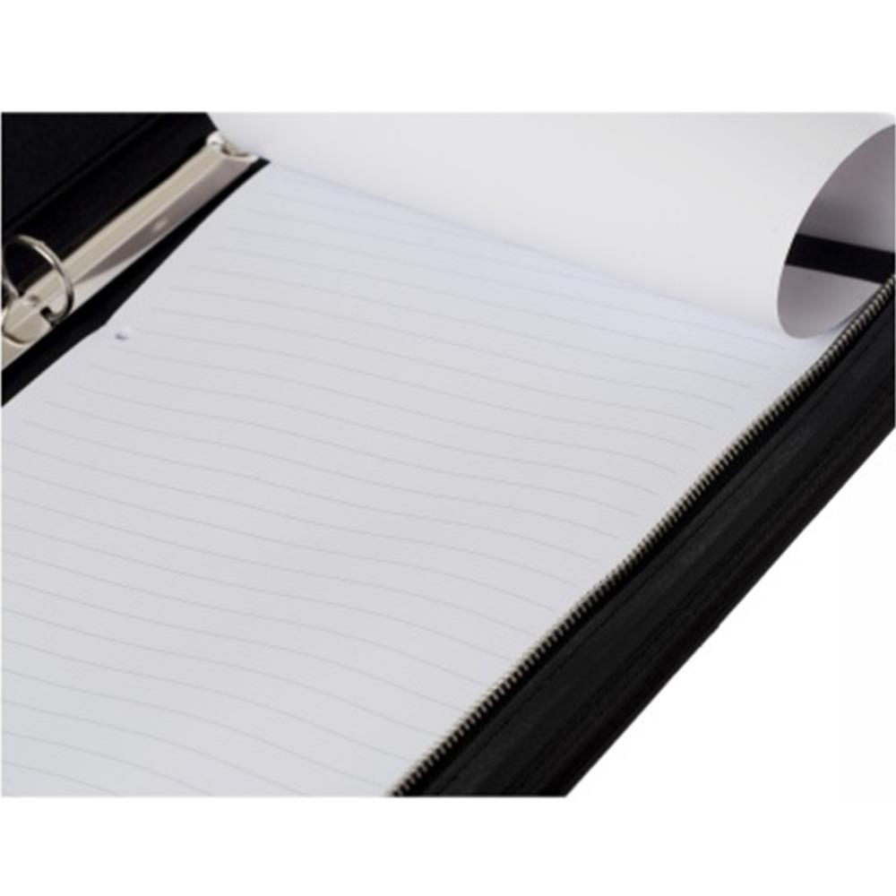 WHSmith A4 Side Ring Binder Folio Faux Leather Zipped Black 350 x 255 x 40 mm eBay