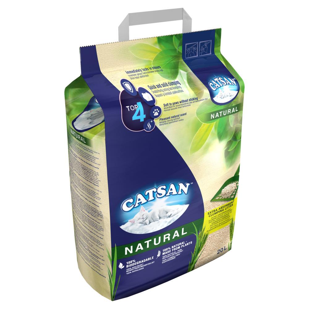 20L Catsan Natural Biodegradable Clumping Cat Litter 20 Litres Kitten