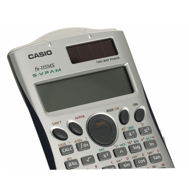 Casio FX115MS Silver Scientific Calculator With 300 Functions & 2 Line