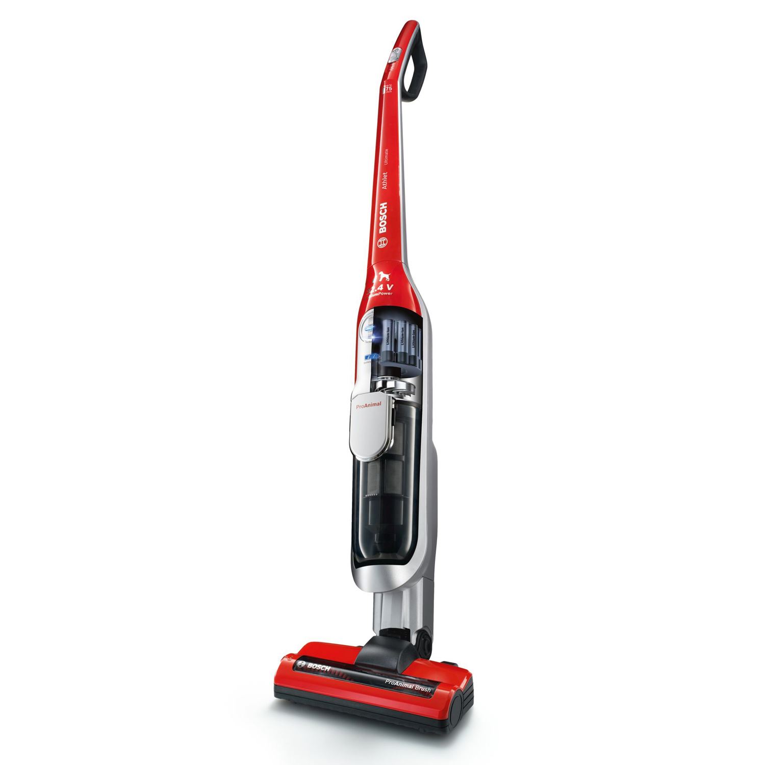 Bosch BCH7PETGB Cordless Upright Vacuum Cleaner 0.9L Capacity 32.4V Red 4242002998046 eBay