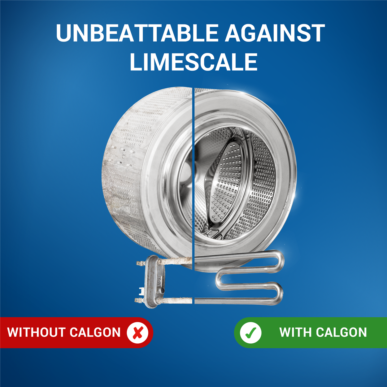 Calgon 3 in 1 Limescale AntiBacterial Gel Washing Machine Water