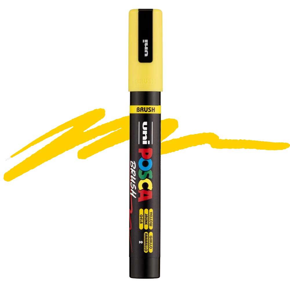 POSCA PC-5BR Paint Markers with Semi-Flexible Brush Tip