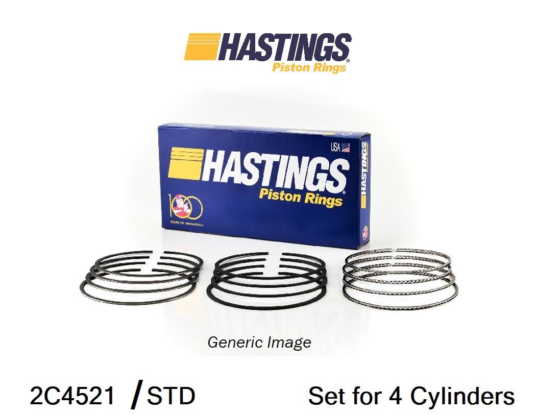 Hastings 2M9100S Single Cylinder Piston Ring Set
