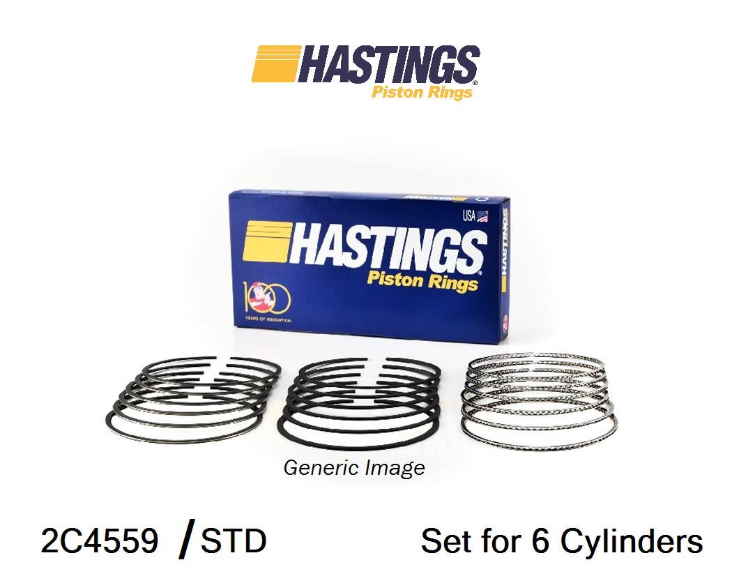 Hastings 2M4952035 8-Cylinder Piston Ring Set