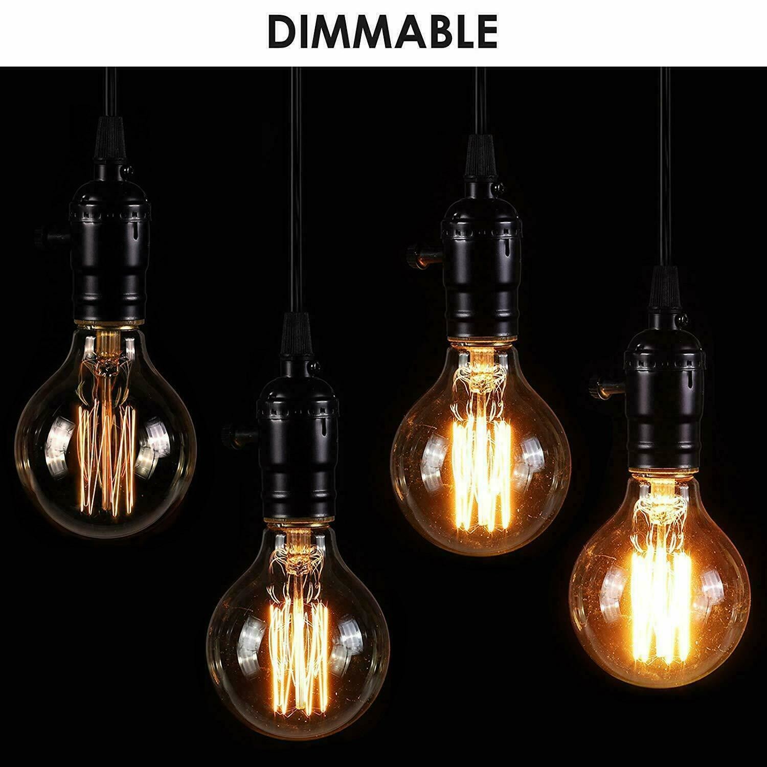 Ampoule E27 Dimmable 60W Vintage Retro Edison Antique 240V Lampe Ampoule - Imagen 20 de 48