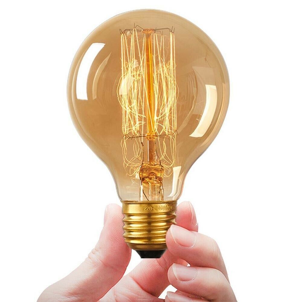 Ampoule E27 Dimmable 60W Vintage Retro Edison Antique 240V Lampe Ampoule - Imagen 9 de 48