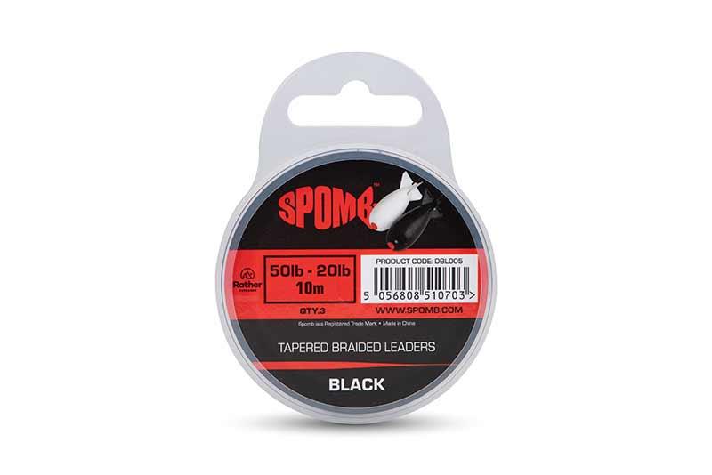 Spomb Tapered Braided Leader / Carp Fishing Shockleader