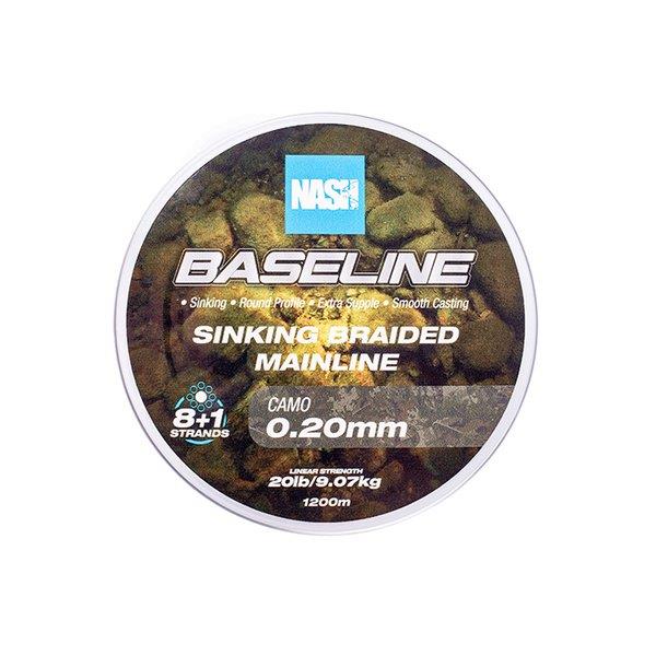 Nash Baseline Sinking Braid Camo / Carp Fishing Braided Mainline - Picture 8 of 11