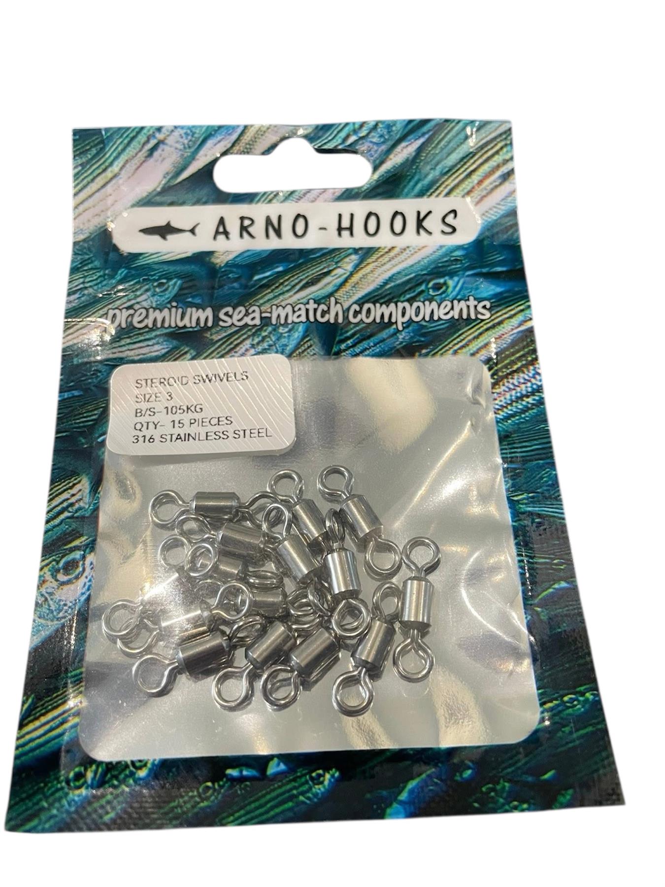 Arno-Hooks Steroid Swivels / Sea Fishing Terminal Tackle - Picture 3 of 5