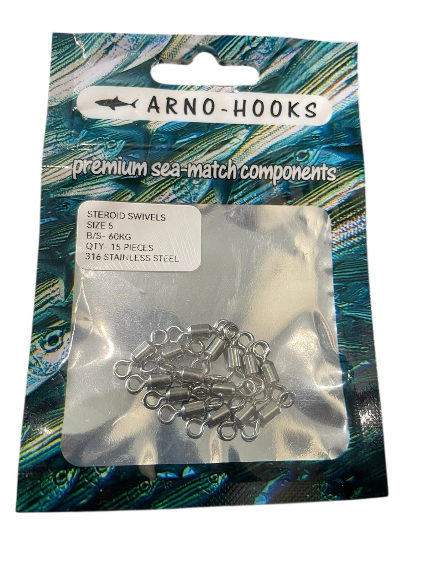 Arno-Hooks Steroid Swivels / Sea Fishing Terminal Tackle - Picture 4 of 5