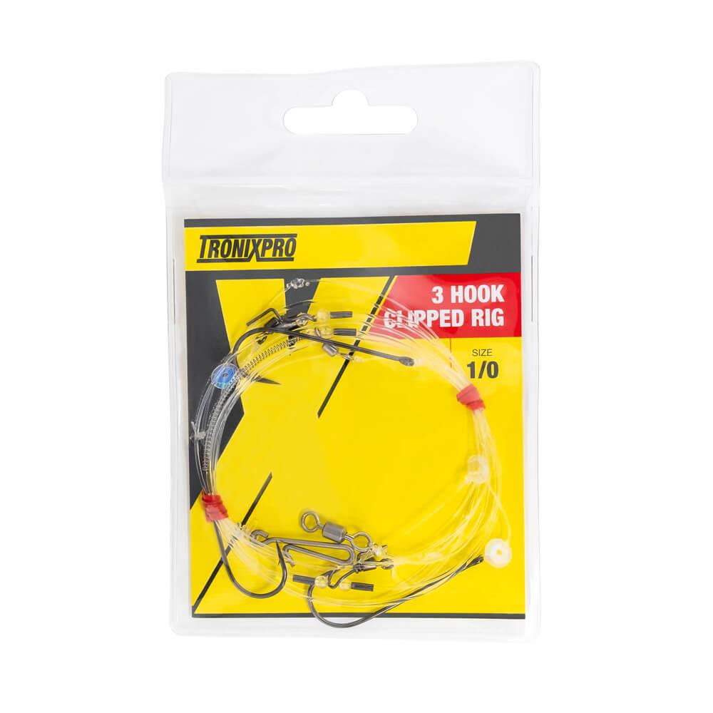 TronixPro Hand Tied Rig 3 Hook Clipped