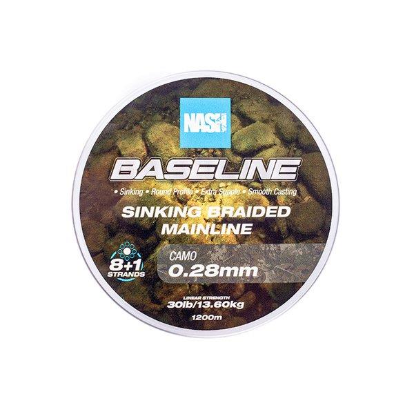 Nash Baseline Sinking Braid Camo / Carp Fishing Braided Mainline - Picture 10 of 11