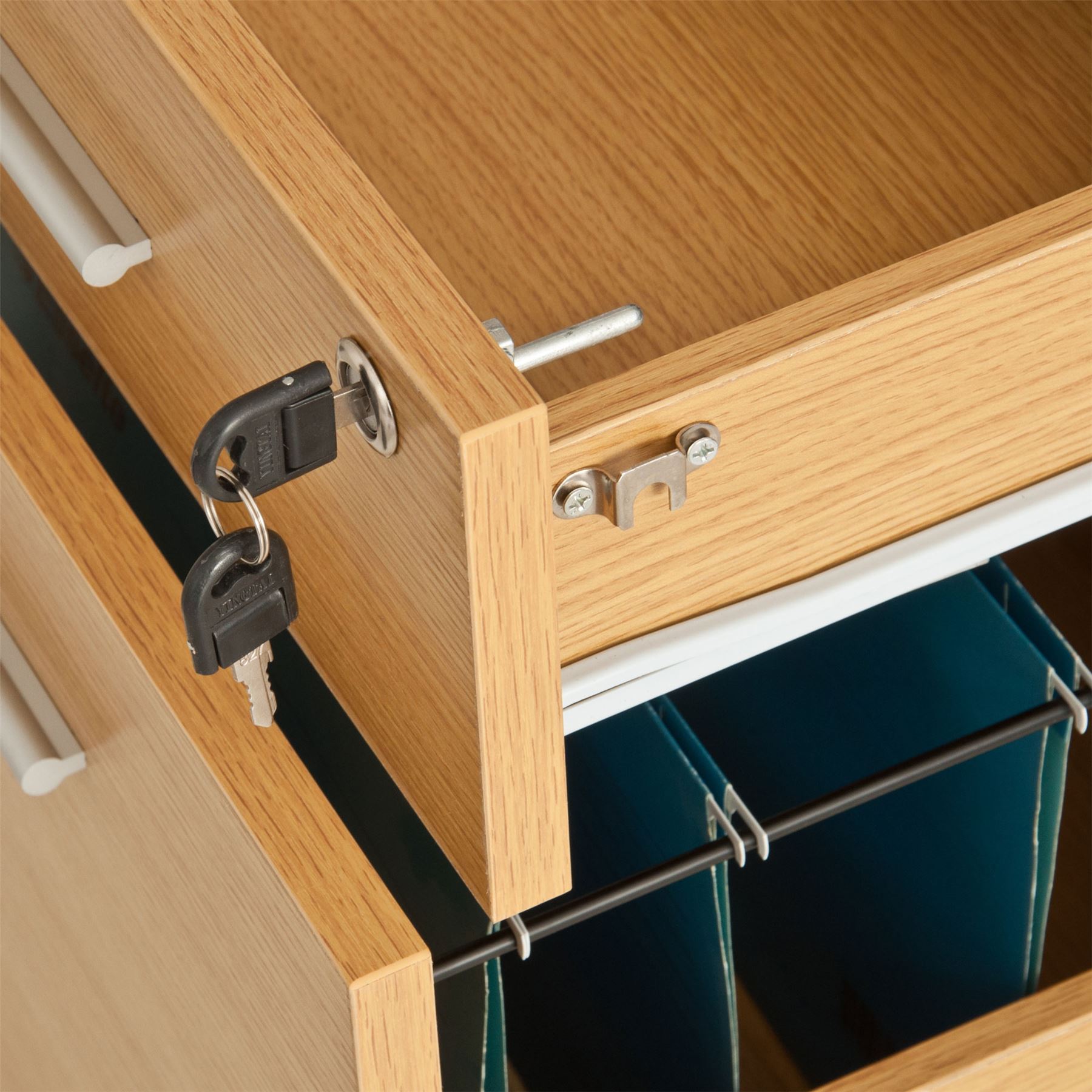 Aktenschrank Schublade Rollcontainer Büroschrank A4 Hängemappen PIRANHA