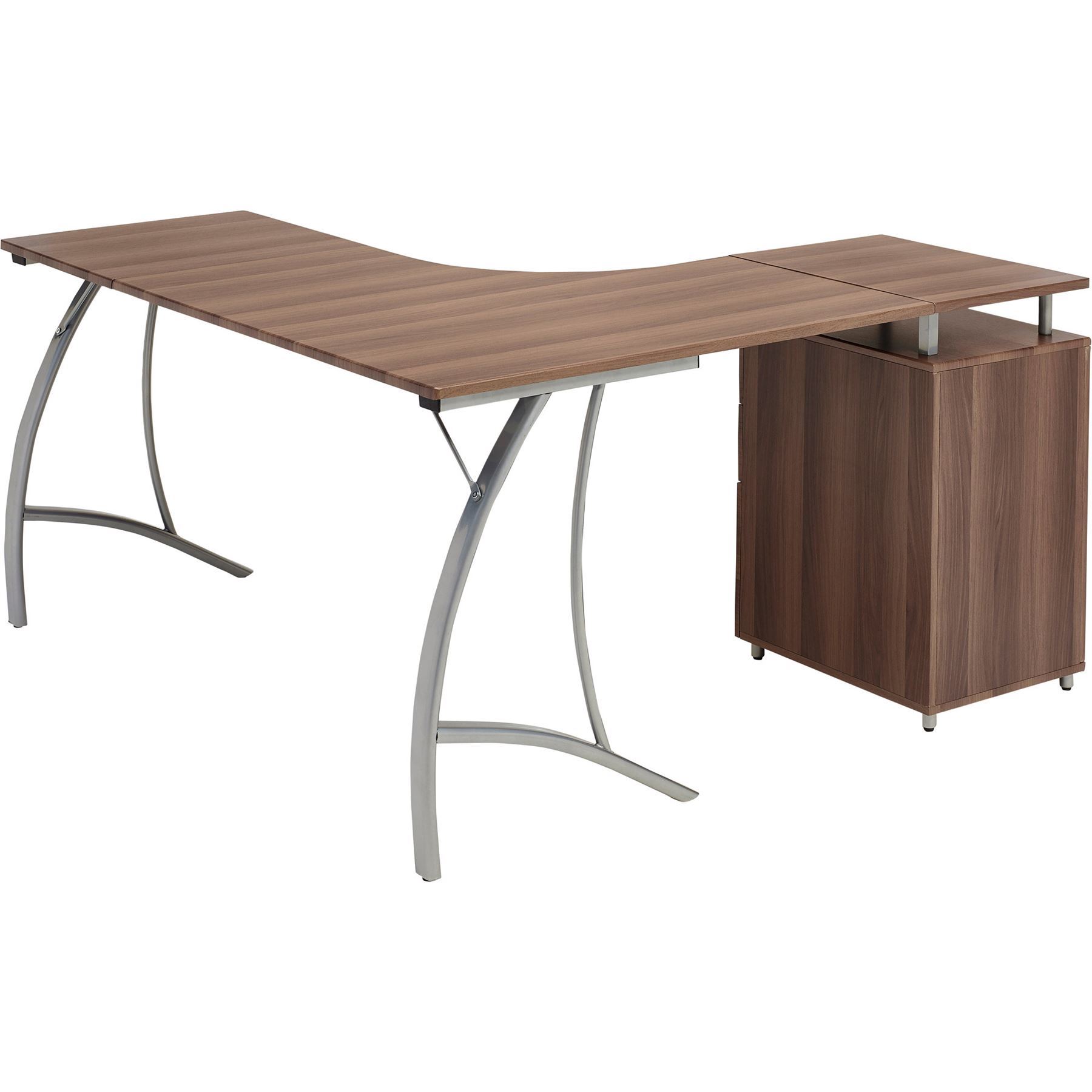 Large Corner Computer Desk A4 Filing Drawer for Home Office Piranha