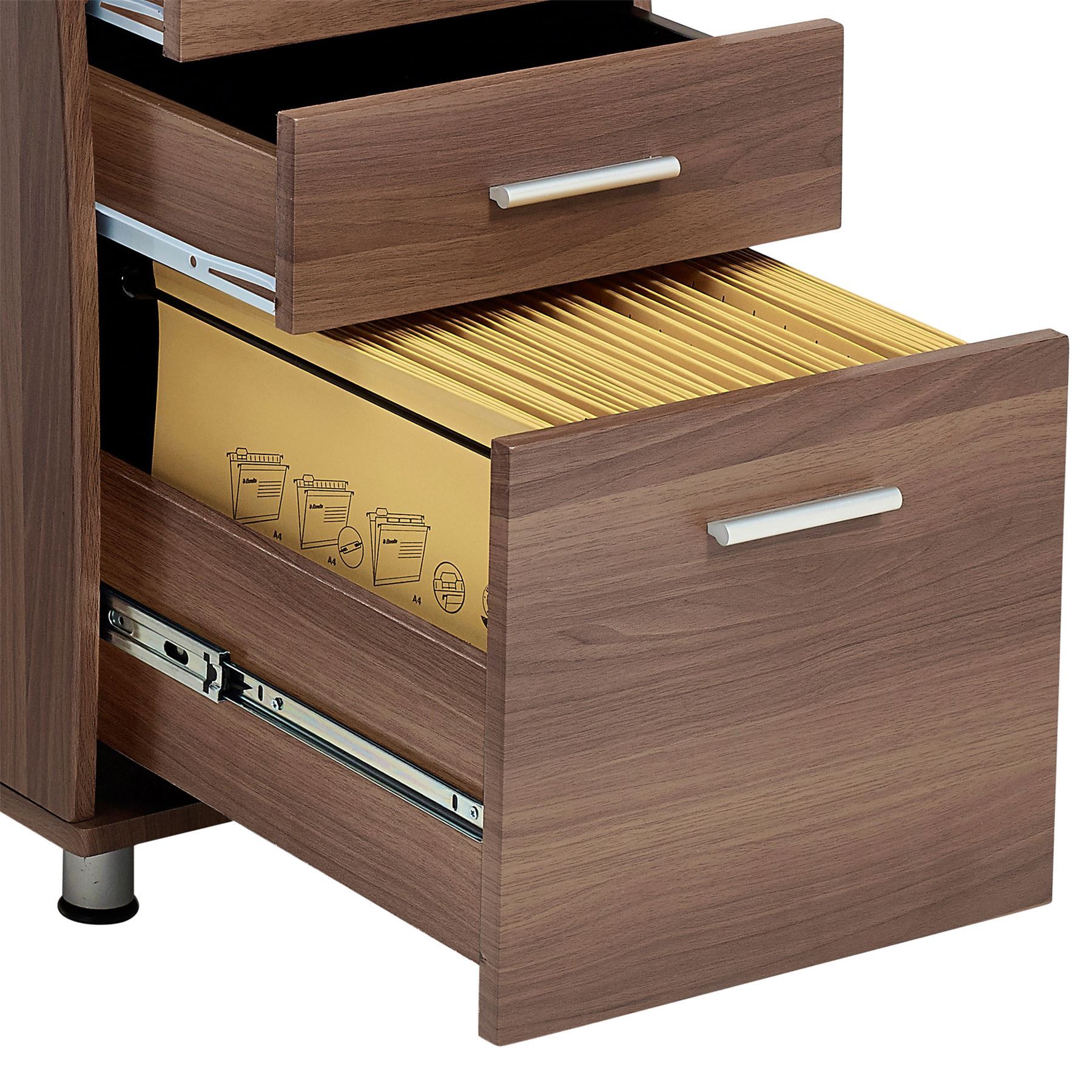 Large Corner Computer Desk A4 Filing Drawer for Home Office Piranha Regal PC 28w