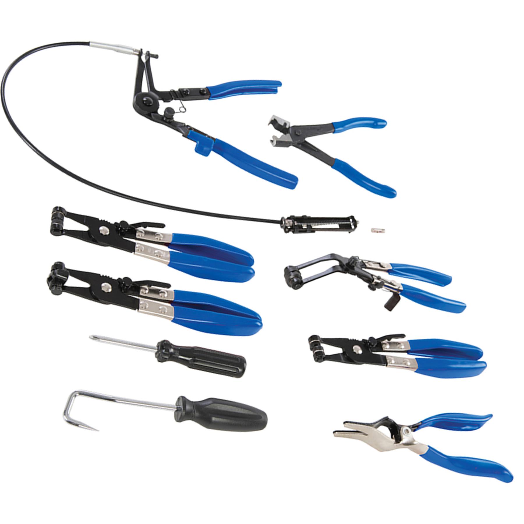 Silverline 9pc Hose Pliers Clamp Clip Removal Plier Set For Water Fuel