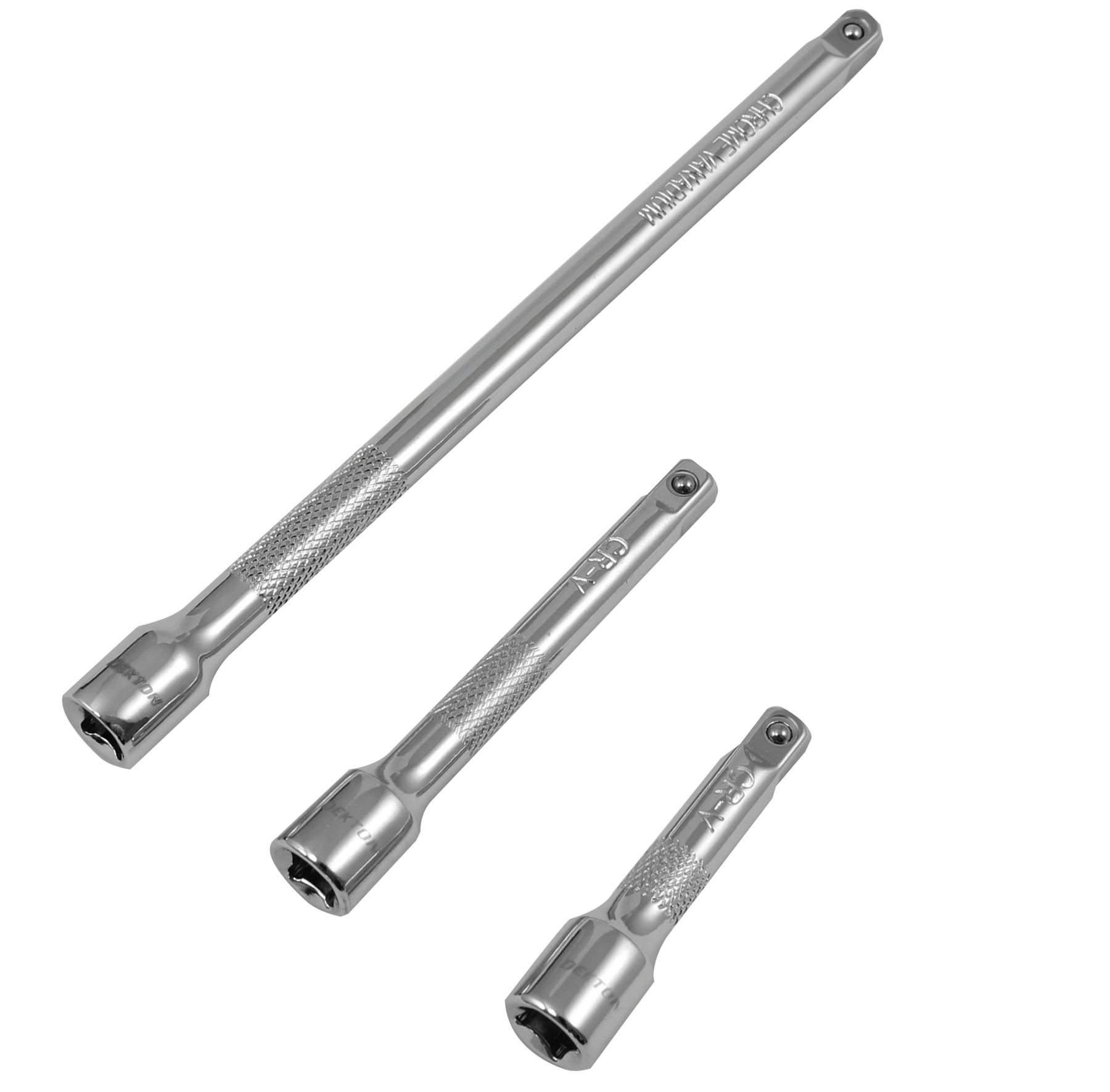 3pc Socket Extension Bar Set 1 4 Ratchet Drive 50 75 150mm Long Tool 5055441420301 Ebay