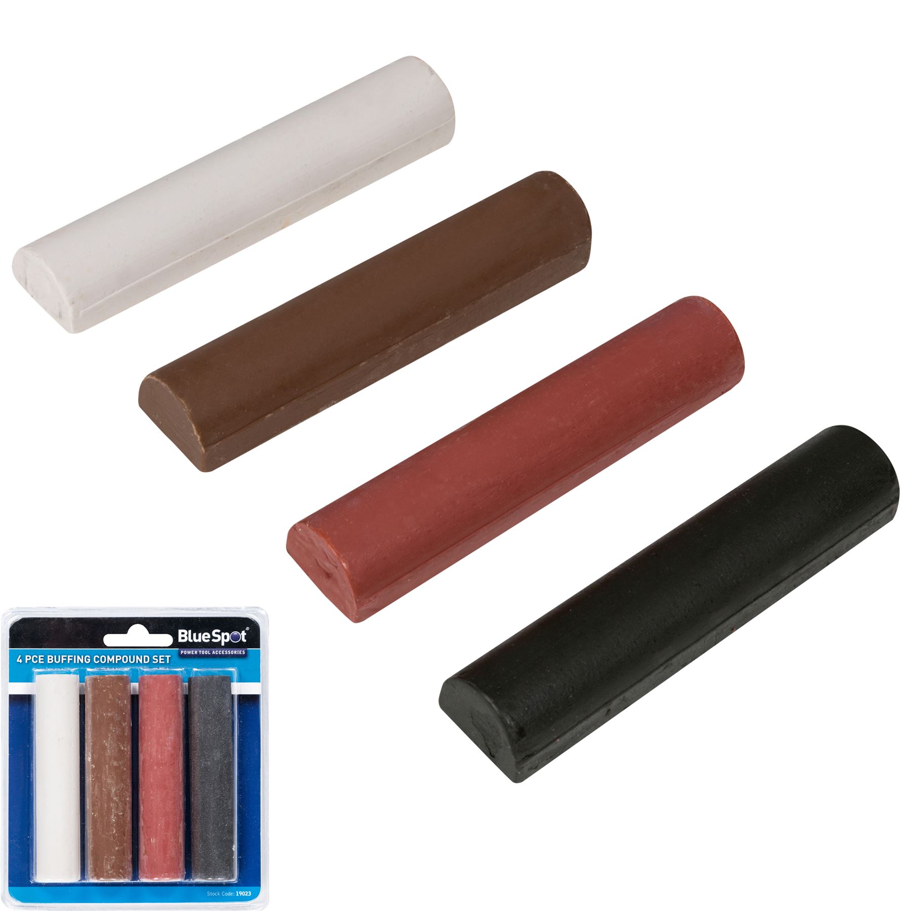 Bluespot Polishing Buffing Compound Bar Set Metal Brass Gold Stainless