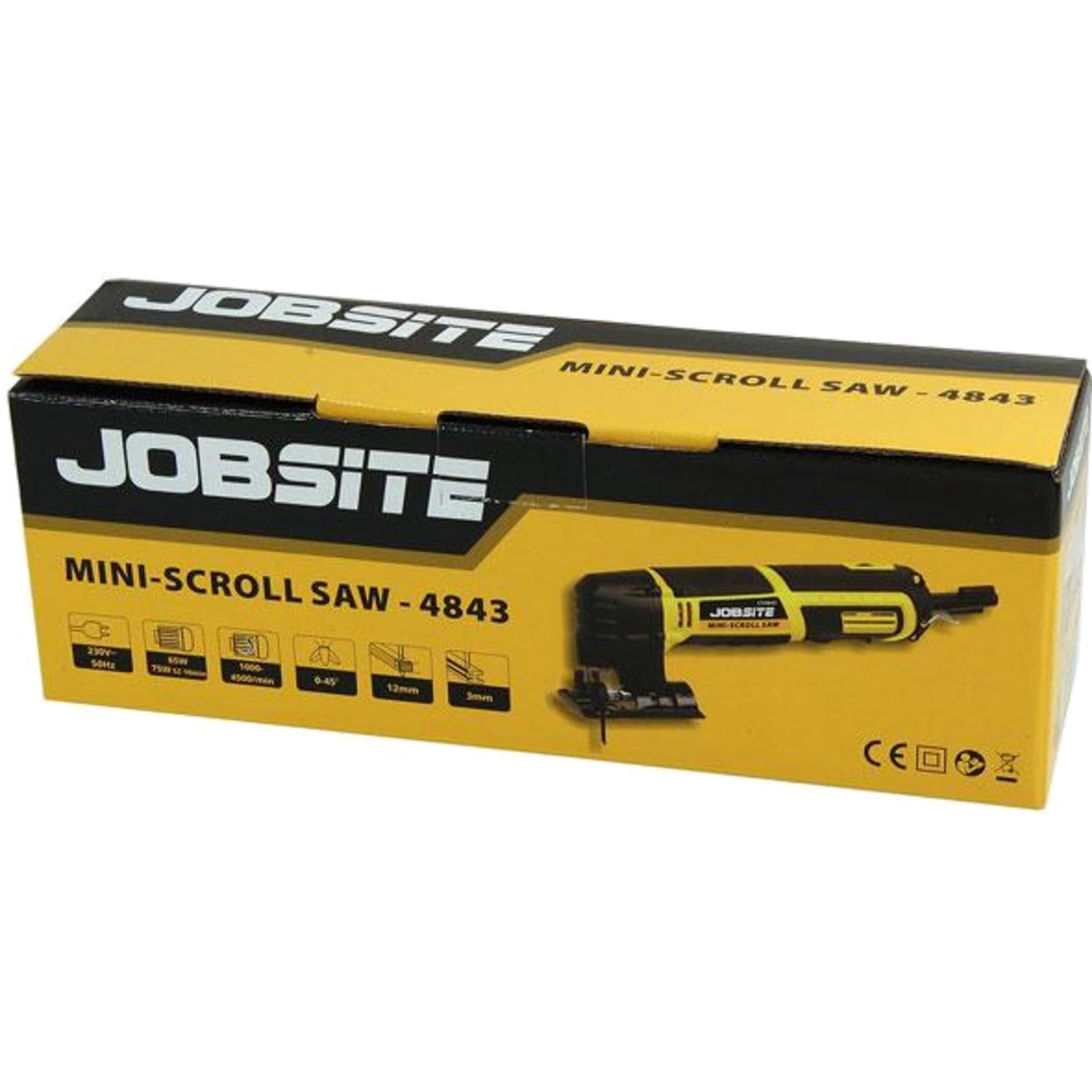 Jobsite Variable Speed Mini Scroll Wood Metal Plastic Fret Saw 75w 230v