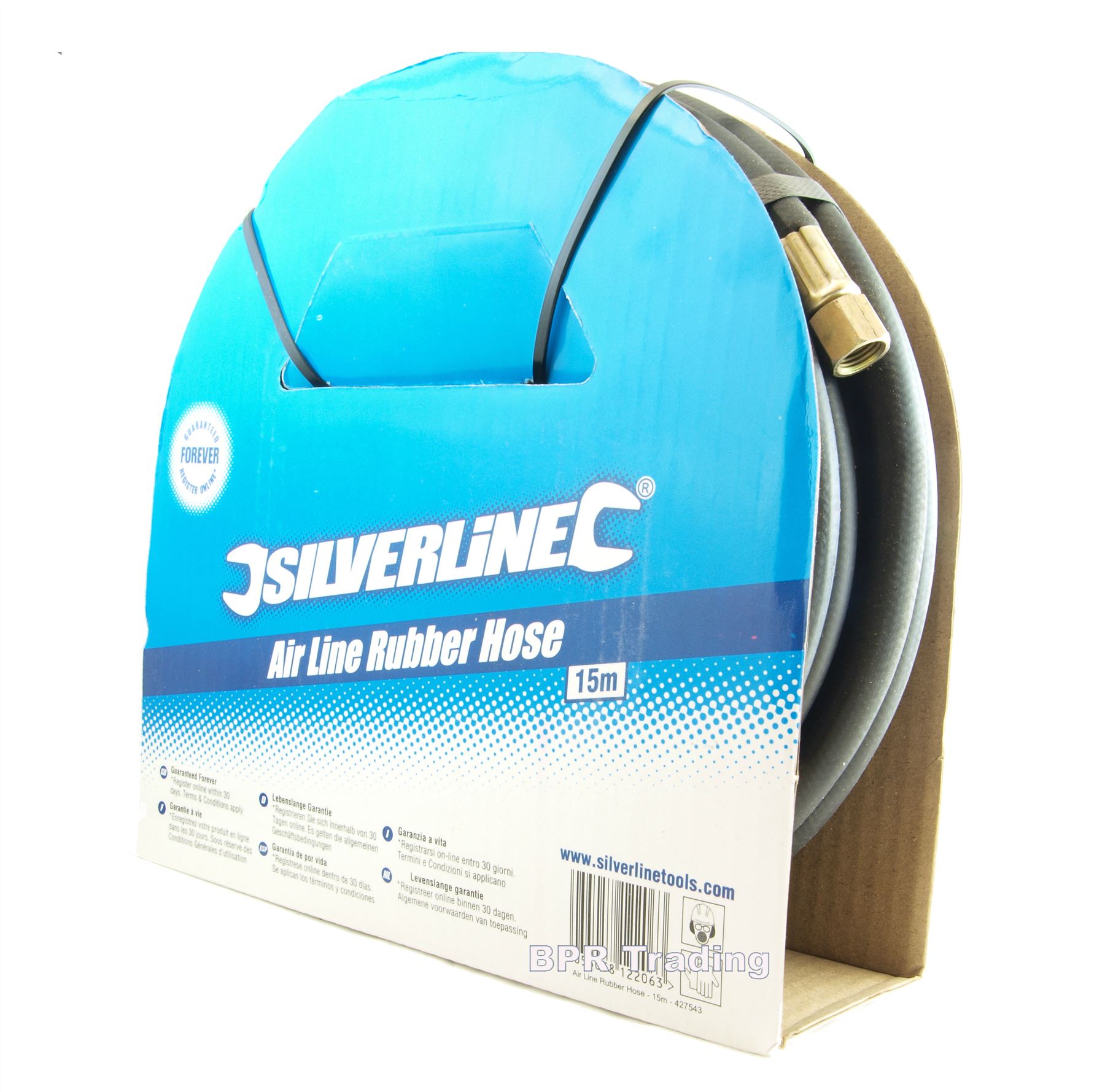 Silverline 633578 Air Line Rubber Hose 10m