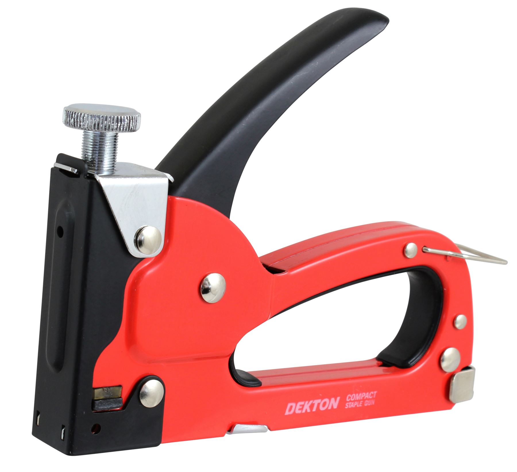 Dekton Metal Compact Hand Staple Gun Tool 100 Staples Upholstery Carpet