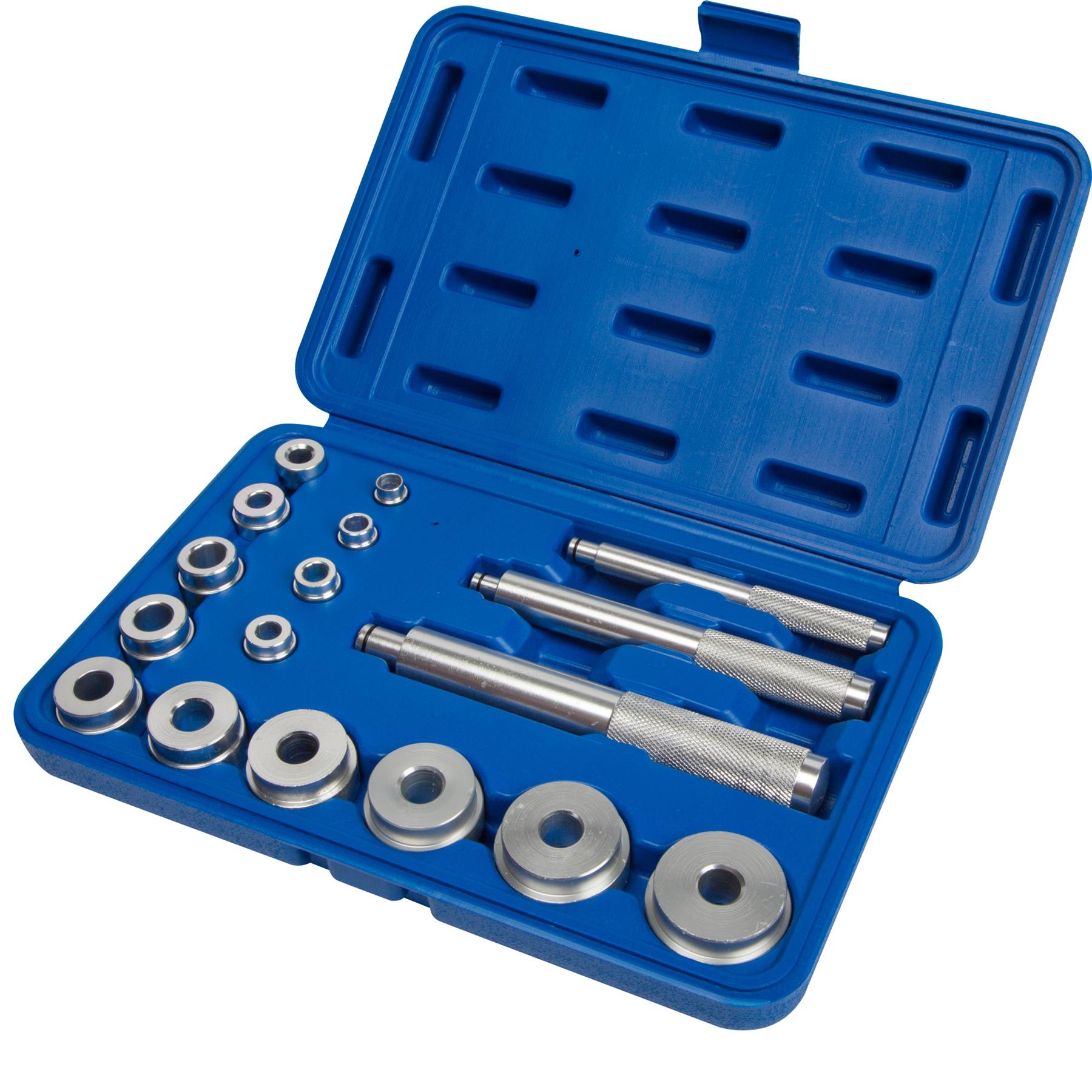 BlueSpot 17pc Aluminium Bearing Race and Seal Driver Kit Garage Tool