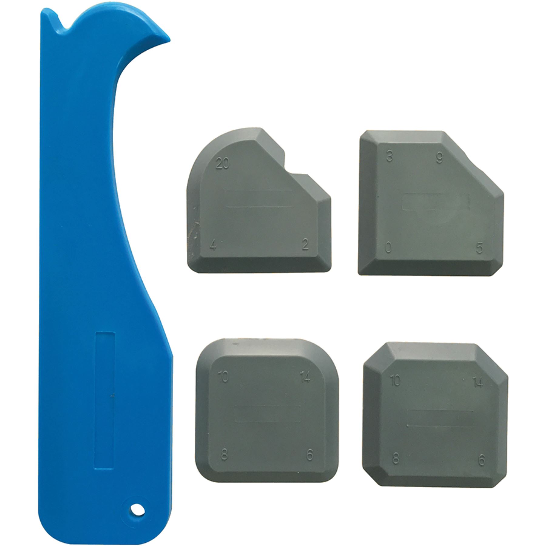 Silverline 4pcs Sealant Tool Smoothing Silicone Grout Spreader Caulk Finishing