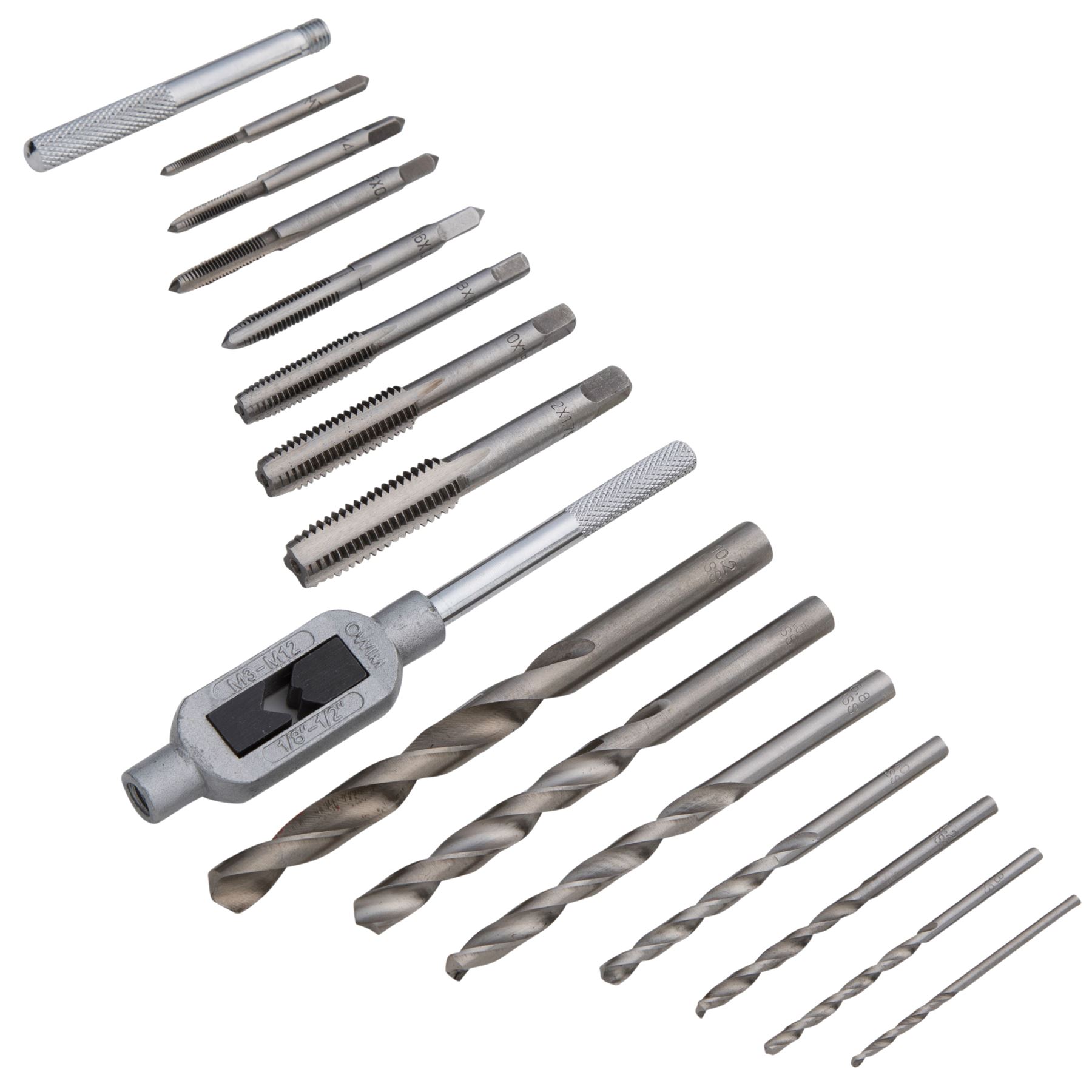 Bluespot 6pc Tap and Drill Bit Set Metric M3 M4 M5 M6 M8 M10 M12 Thread Cutter eBay