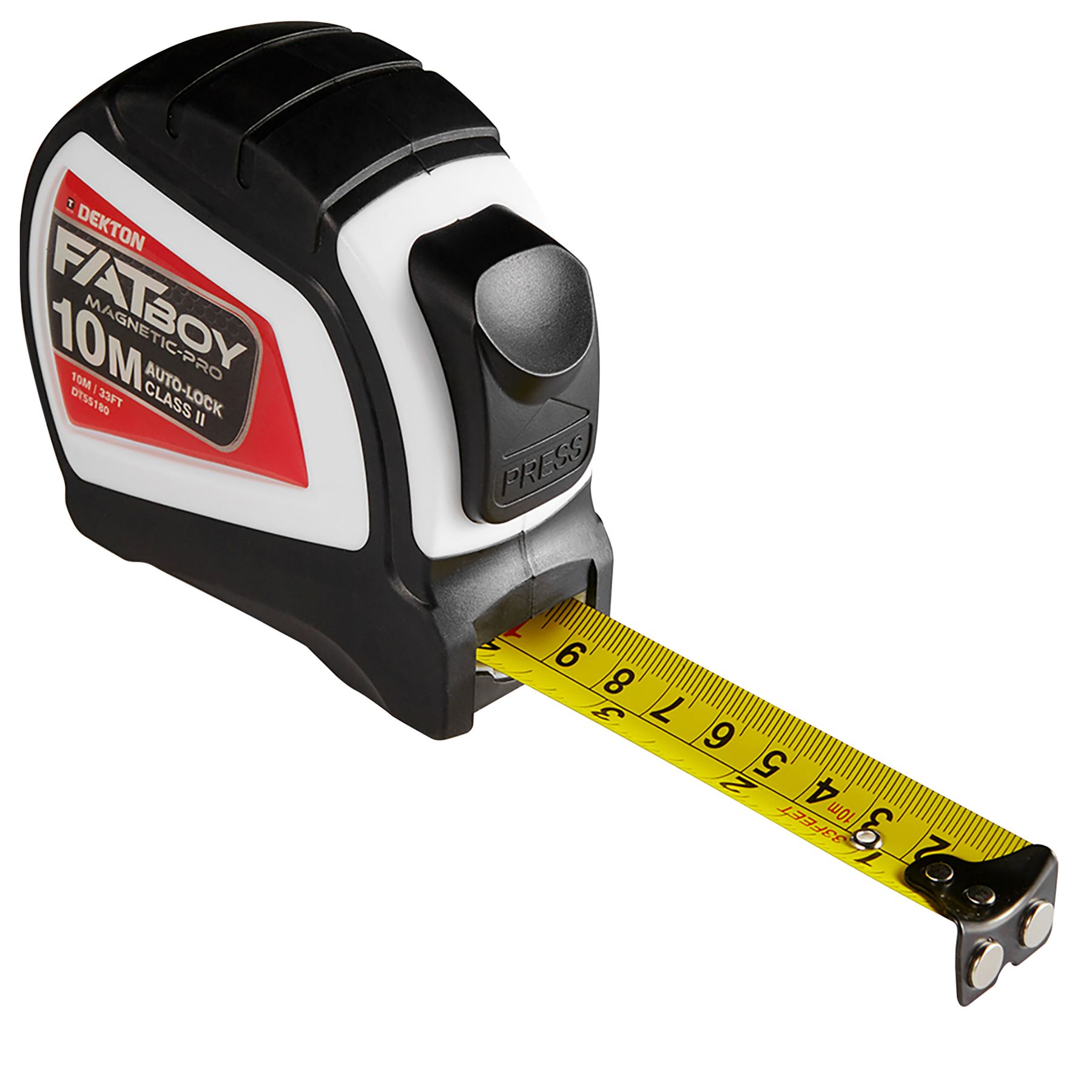 Dekton Tape Measure Tip Class 2 Imperial Metric Auto Lock 5, 8 Or 10m eBay