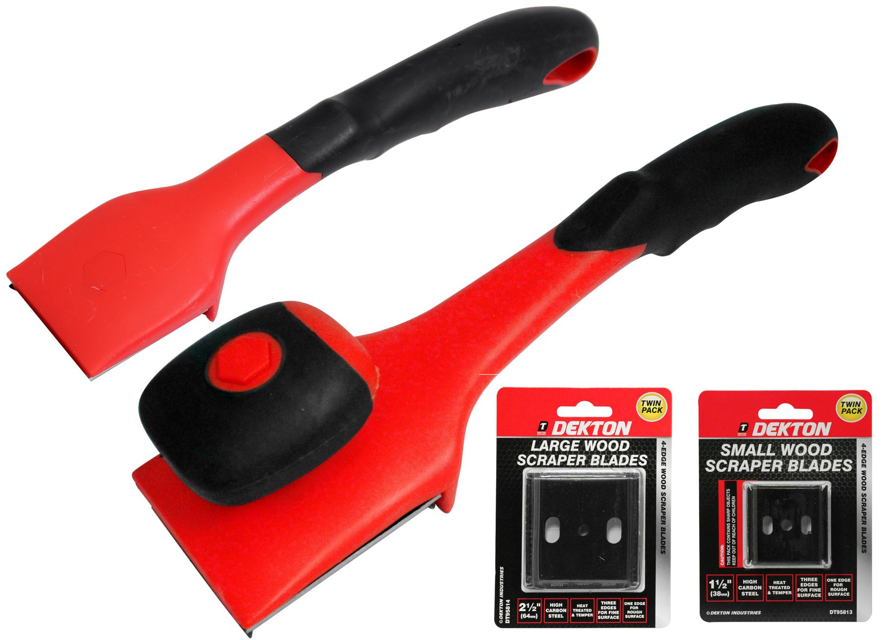 Dekton Wood Paint Stripper Razor Scraper Tool Soft Grip Or Spare 4 Edge