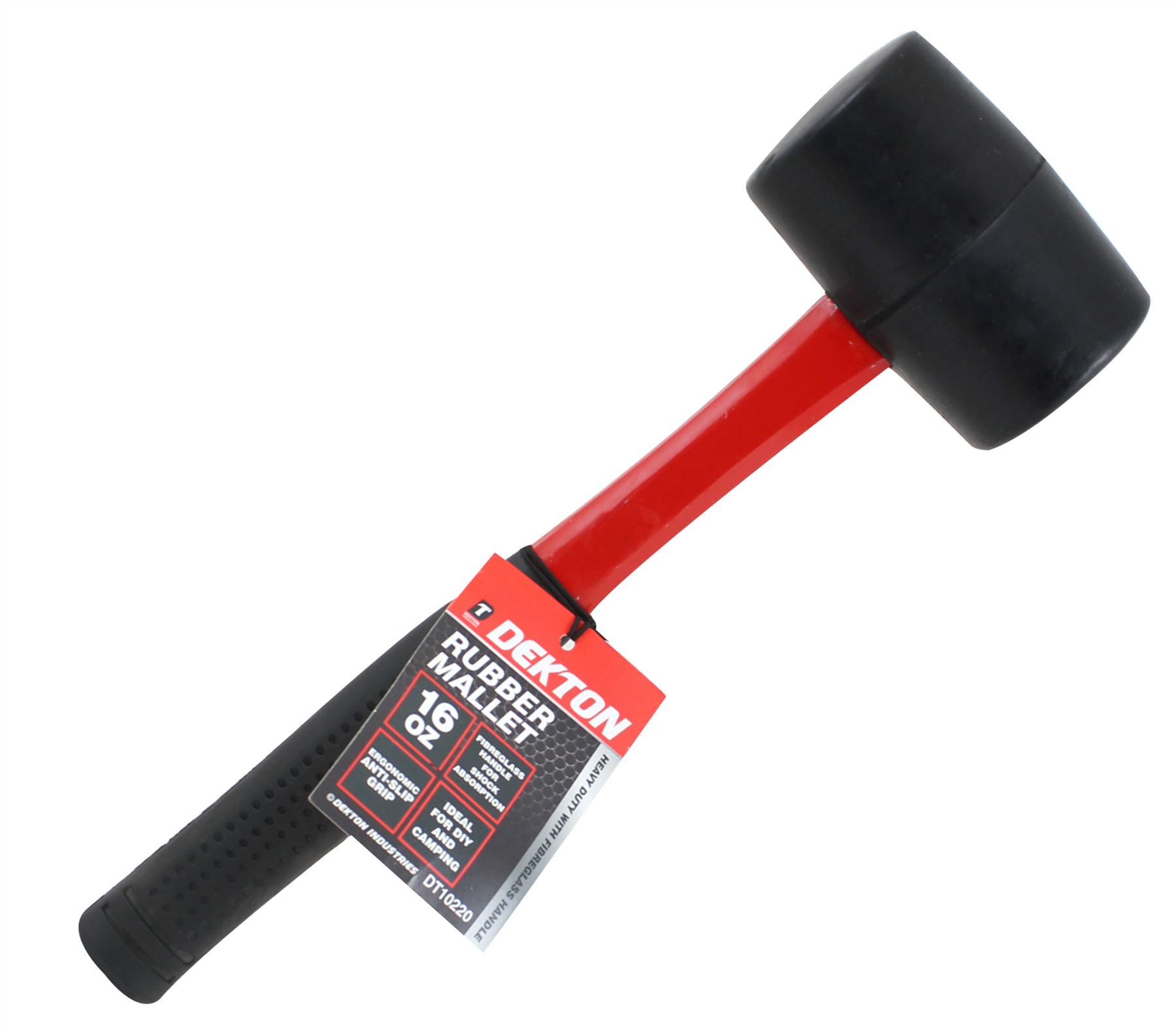 Dekton fibre de verre Heavy Duty Maillet en caoutchouc 16 oz idéal pour le bricolage et camping environ 453.58 g