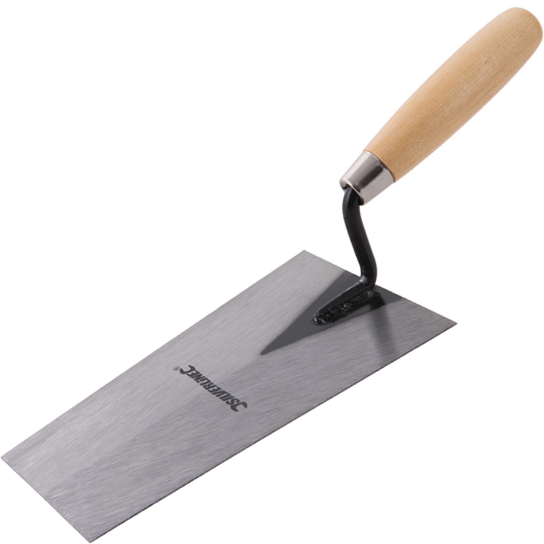 Silverline Wooden Handle 180mm Bucket Bricklaying Trowel Cement Brick 7