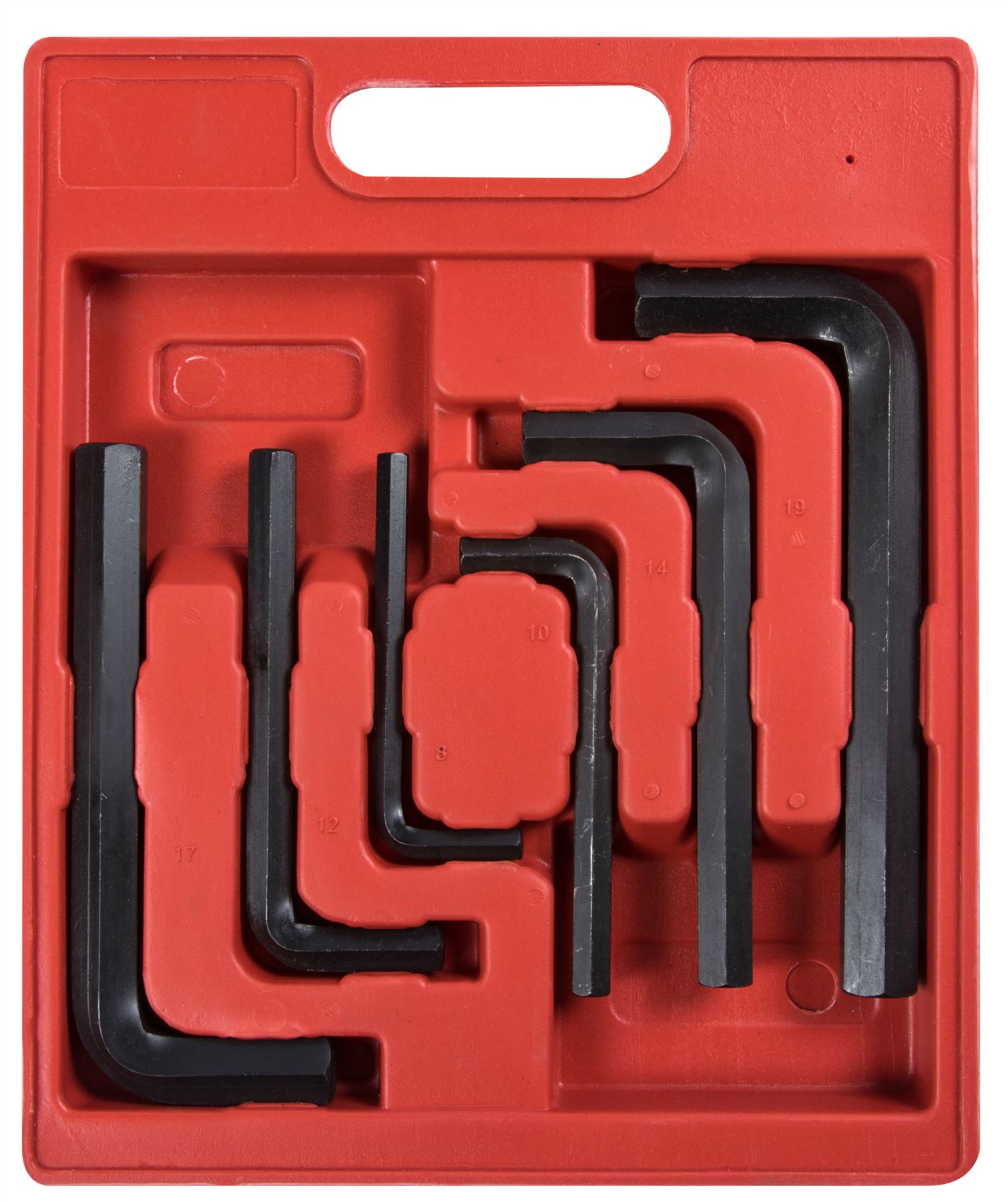 BlueSpot Large Jumbo Metric Hex Key Set Allan Allen Hexagon Wrench 8