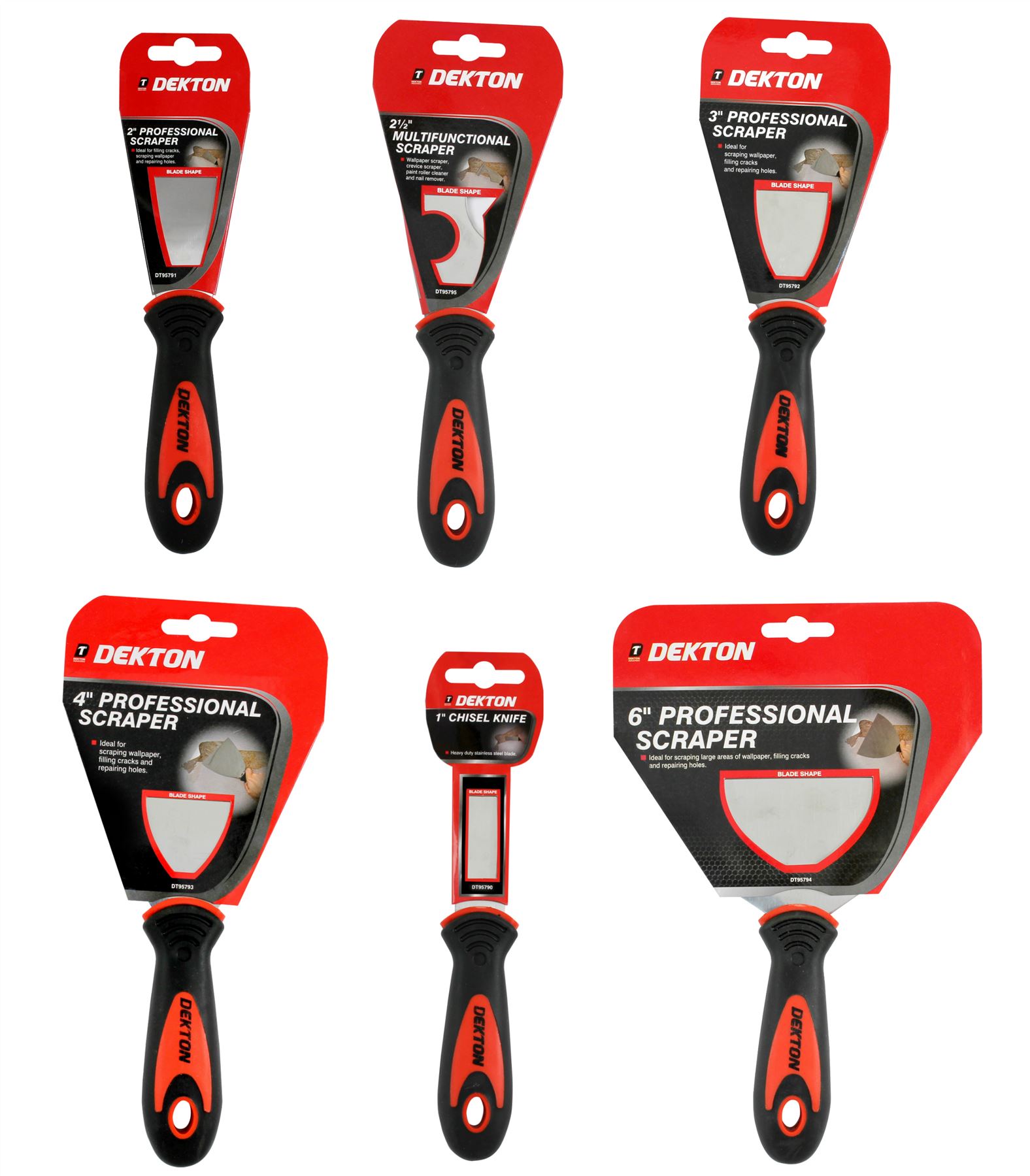 Dekton Professional Scrapers Paint Fill Knife Decorators Scraper