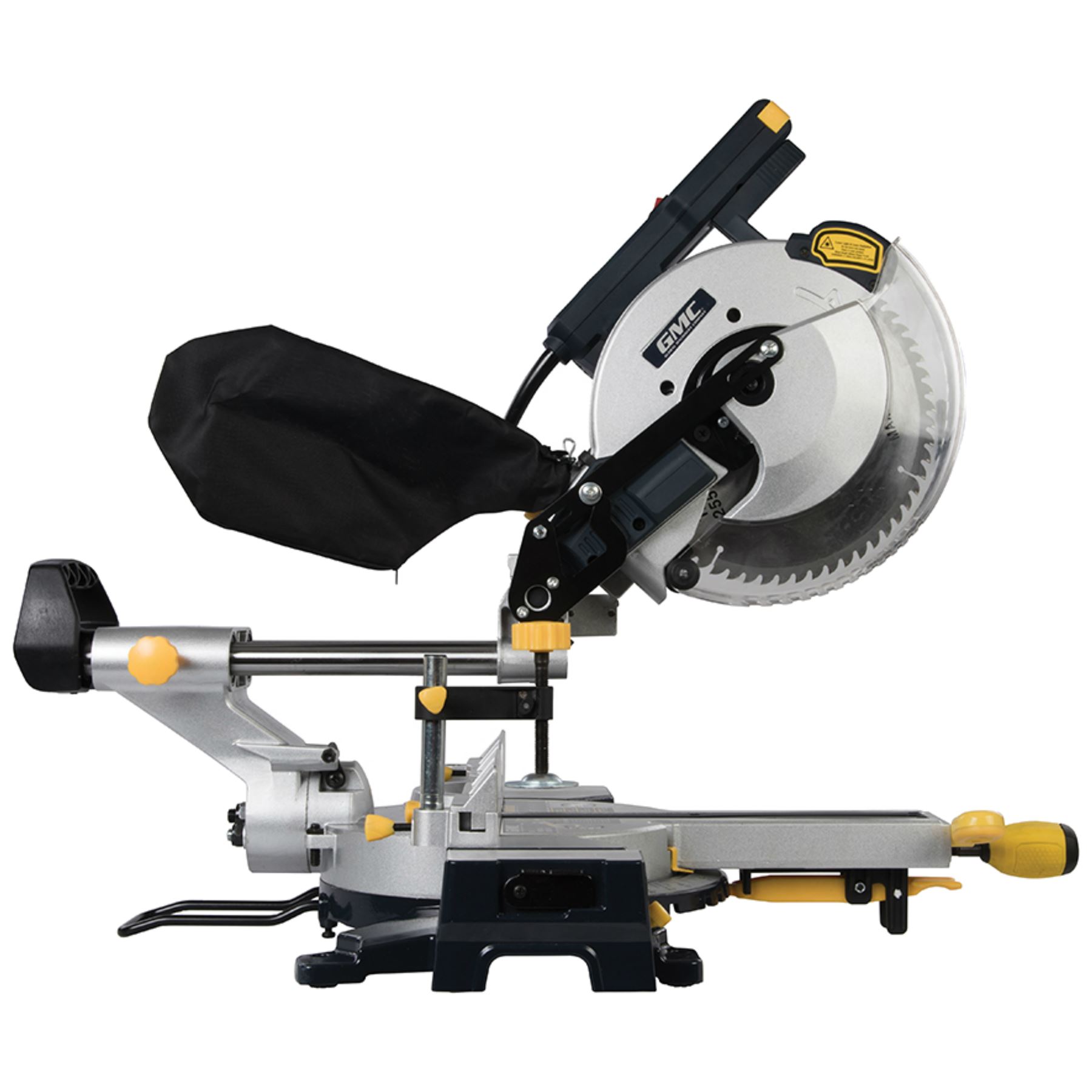 GMC Sliding Compound Mitre Saw with Laser 240v Double Bevel with 255mm