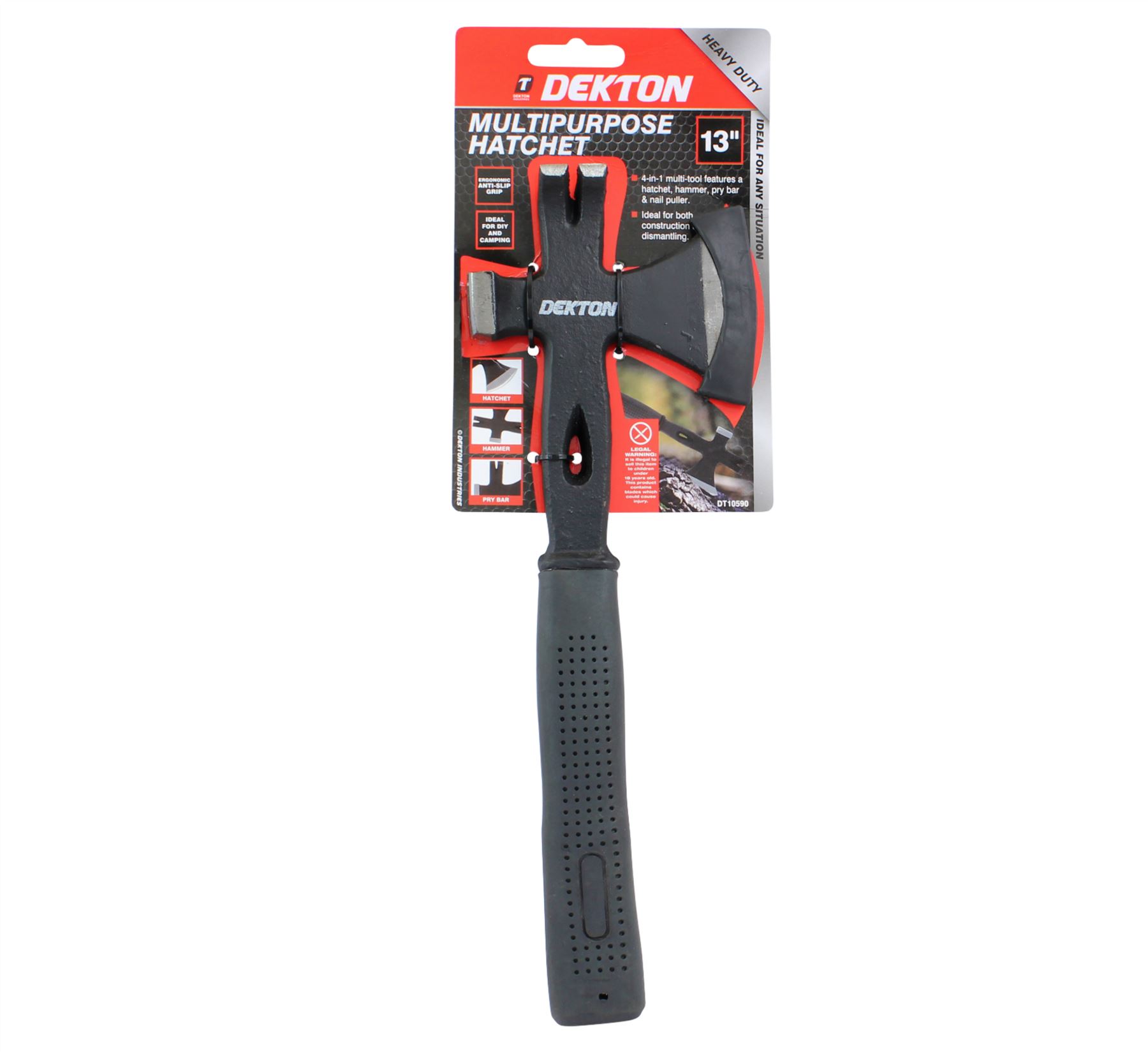 Dekton Multi Tool Hatchet Wood Axe Hammer Pry Bar Nail Puller Builder