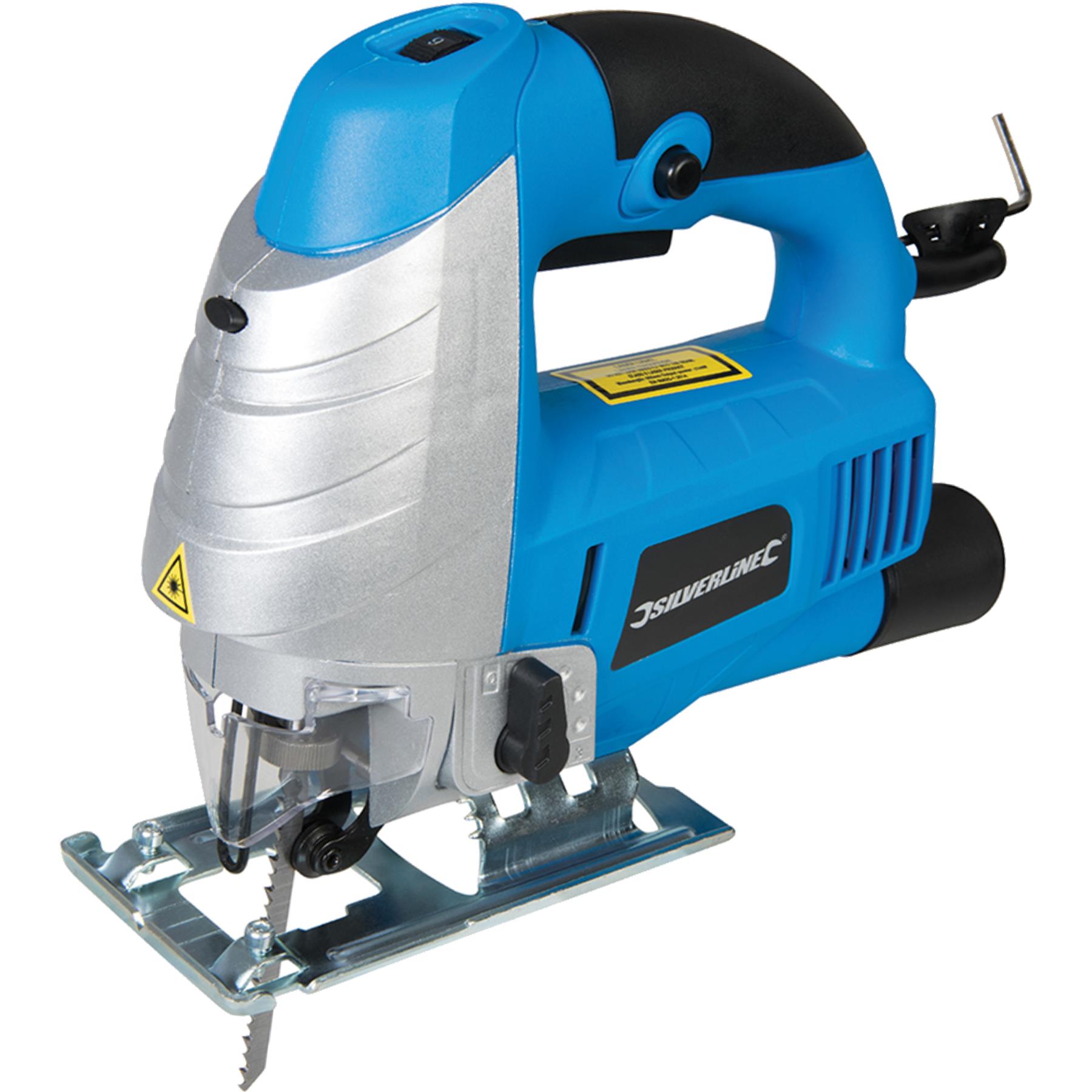 Silverline 710W Soft Grip Electric Laser Jigsaw Cutter Variable Speed