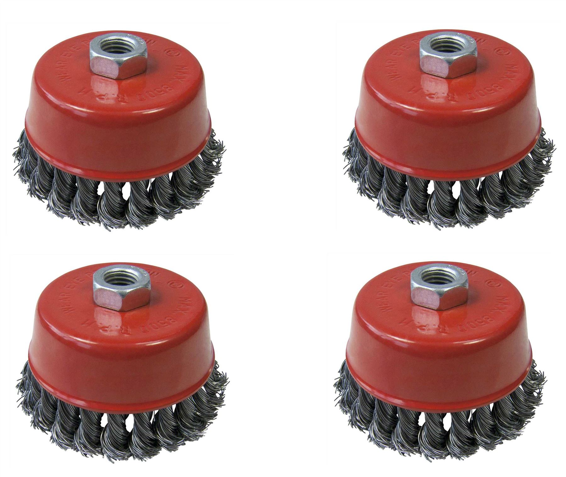 Makita 4 inch Knot Twist Wire Angle Grinder Wheel Brush Deburring Tool Accessory