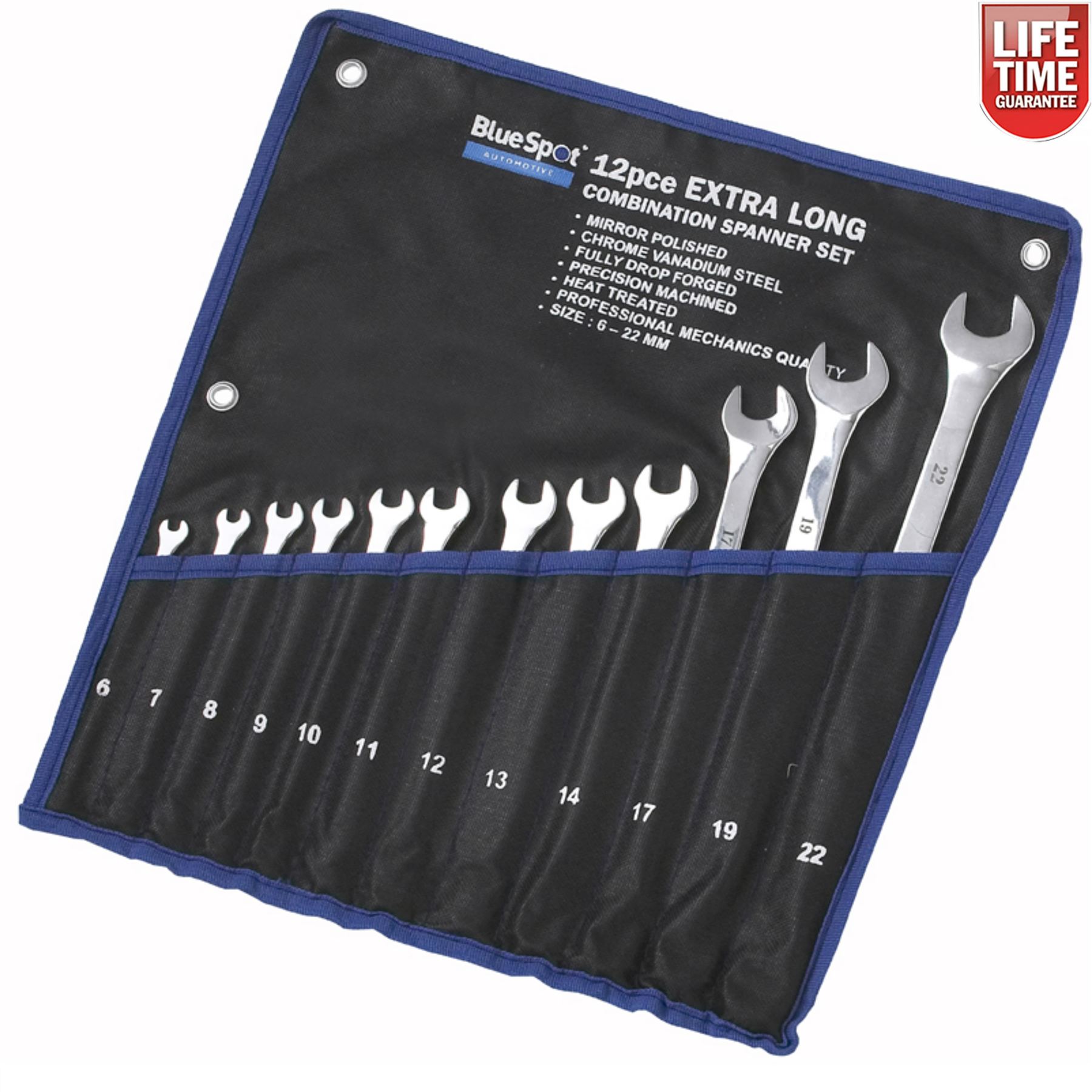 Bluespot Extra Long Combination Spanner Set Metric Wrench 622mm 12Piece 5028734041248 eBay