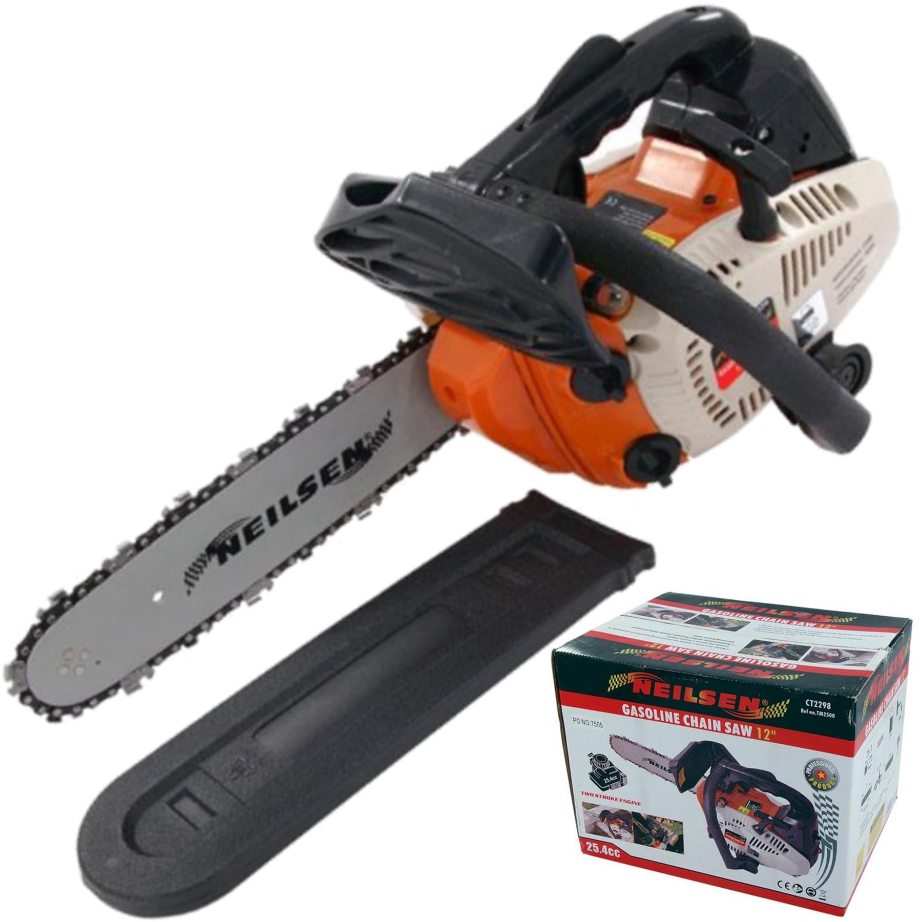 Neilsen 25.4cc Petrol Gasoline Top Handle Chain Saw 12" Chainsaw 800w