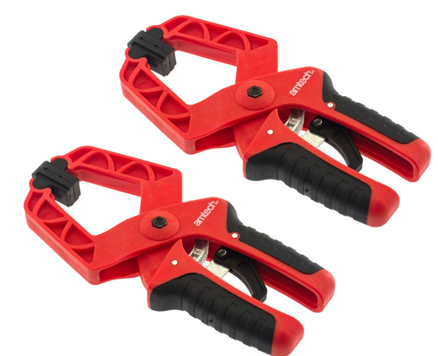 Amtech 2pc Mini Quick Grip Speed Ratchet Vice Clamps 175mm Rapid Clamp