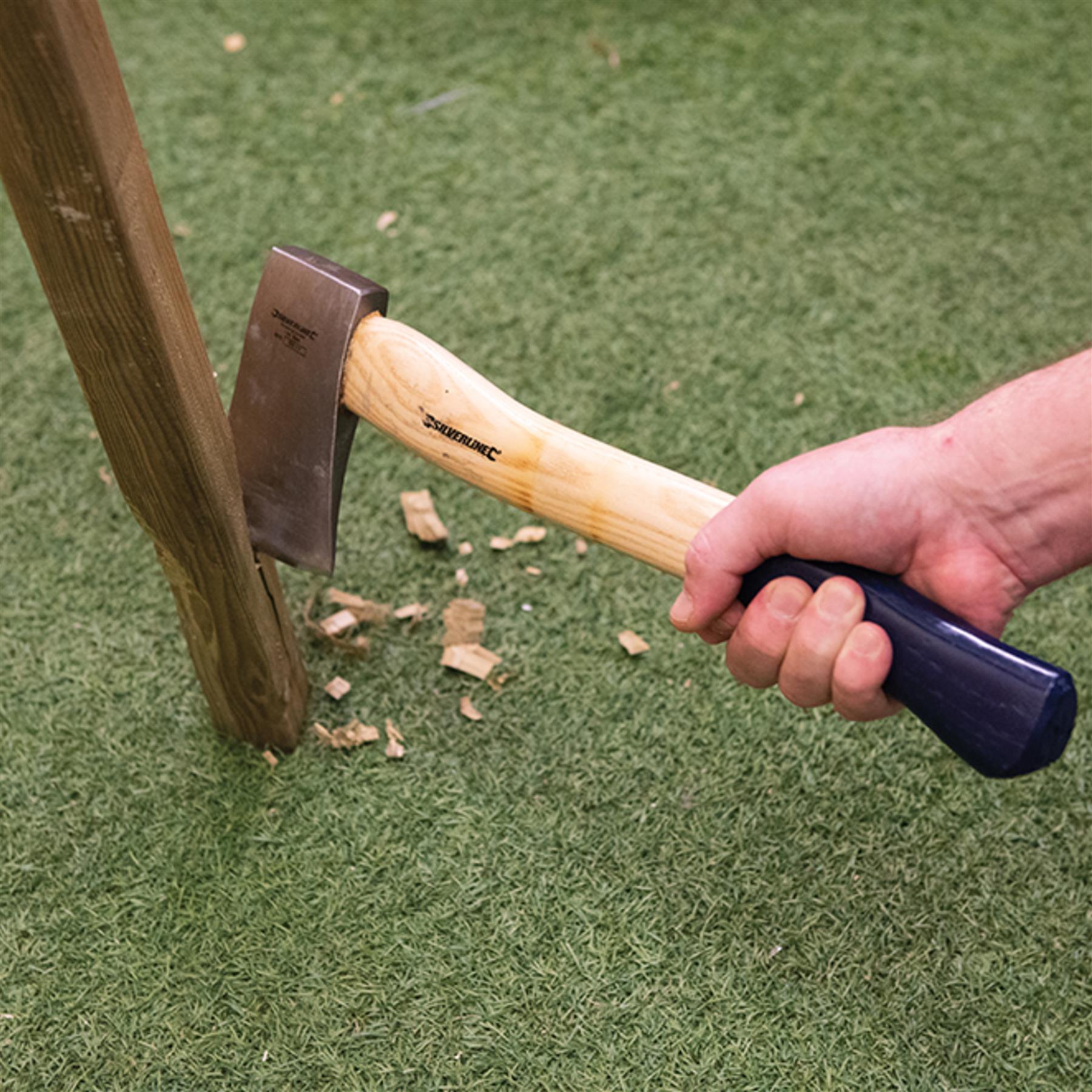 Silverline 1.5lb Wood Axe Hand Hatchet Kindling Firewood Log Chopper Handle eBay